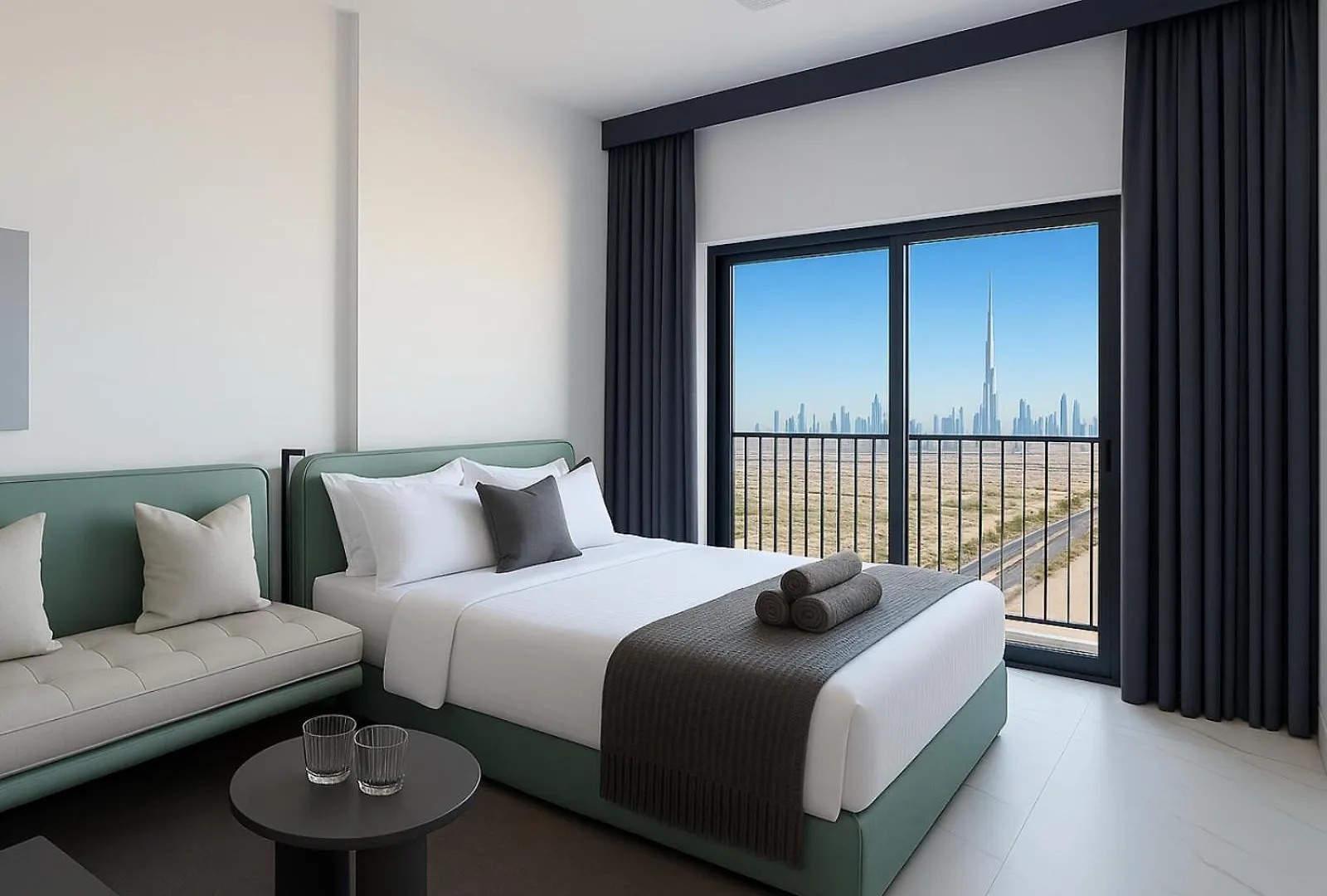 Burj Khalifa View Studio - 10 Mins Away Dubai Mall